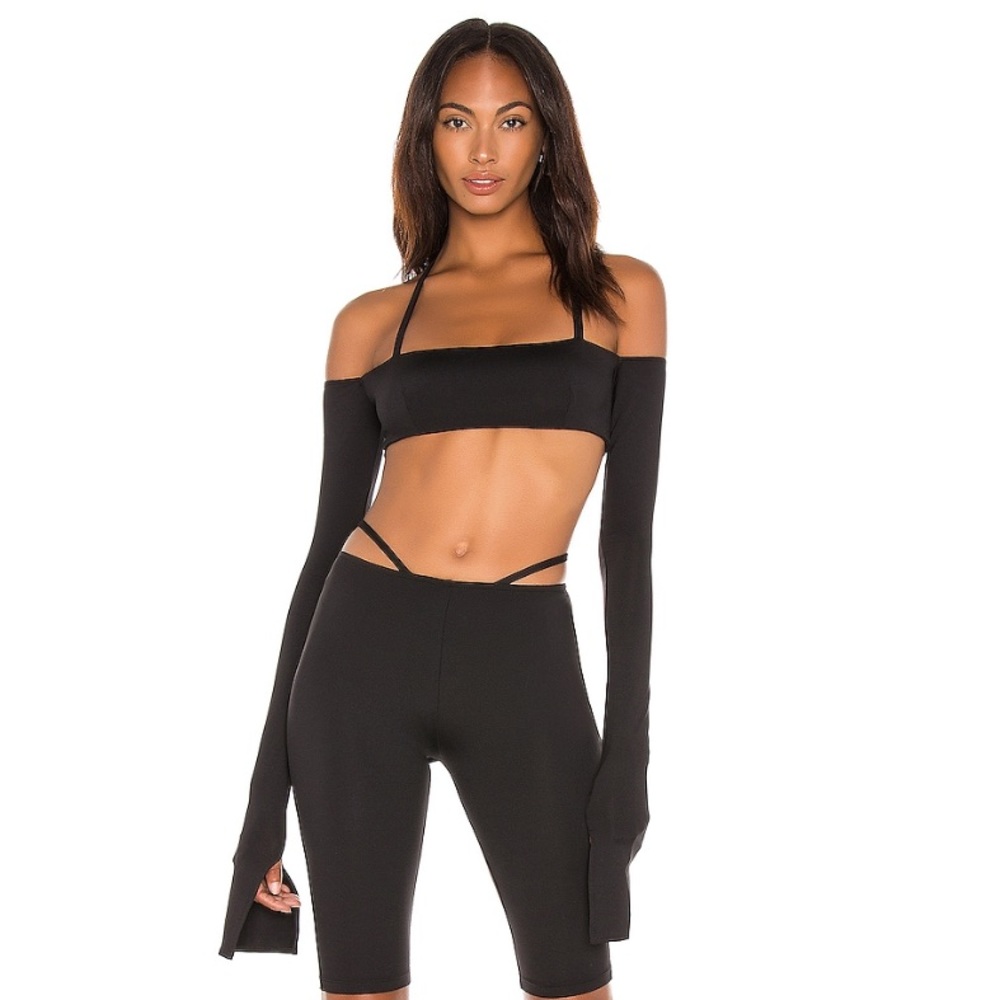 COPY - Laquan Smith off the shoulder crop top